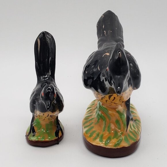 VINTAGE Ceramic Set Adult & Baby Roadrunner Bird Figurines - Picture 9 of 11